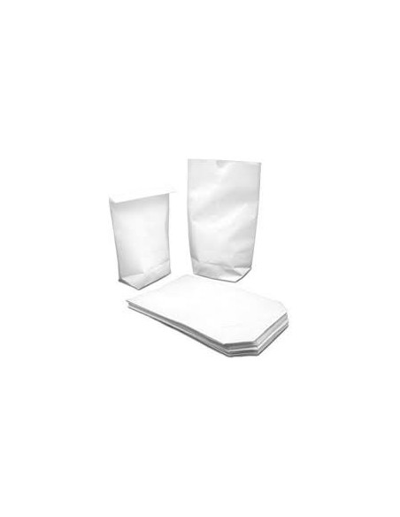 Bolsa Americana ANTIGRASA BLANCA Sin Asas de  60 gr 18 x 32 Cms