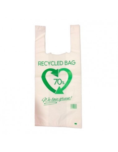 Bolsa Camiseta de 35 x 50, 70% RECICLADO. GALGA 200