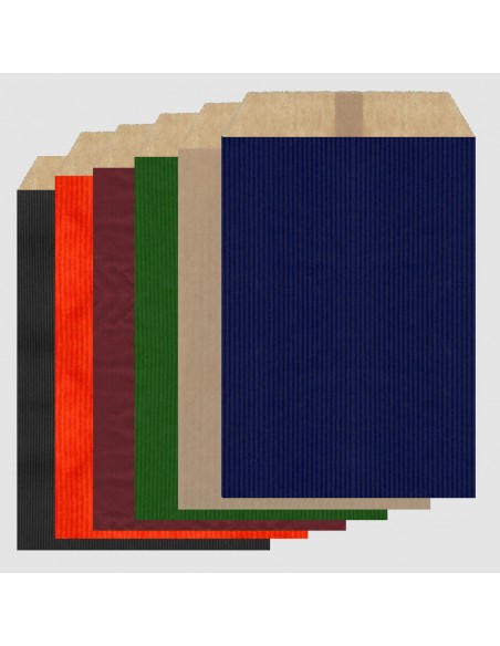 Sobres de Papel de Colores 10 x 15.5 + 2 Solapa, Interior Kraft Marrón