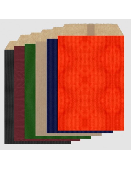 Sobres de Papel de Colores 10 x 15.5 + 2 Solapa, Interior Kraft Marrón