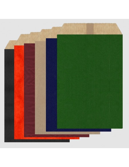 Sobres de Papel de Colores 13 x 17 + 2 Solapa, Interior Kraft Marrón