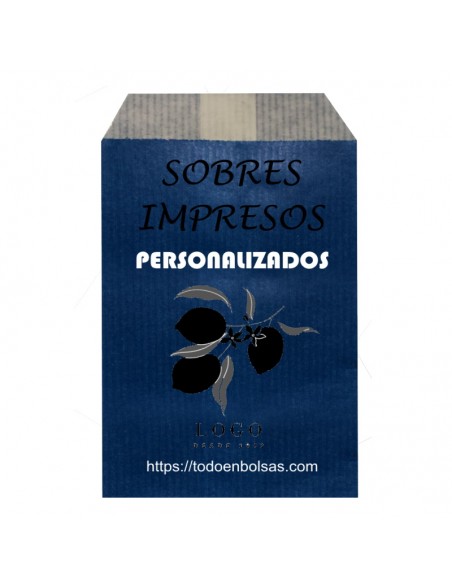 Sobres de Papel de Colores 13 x 17 + 2 Solapa, Interior Kraft Blanco (Impresos)