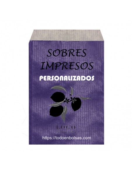 Sobres de Papel de Colores 17 x 21,5 + 2 Solapa, Interior Kraft Blanco (Impresos)