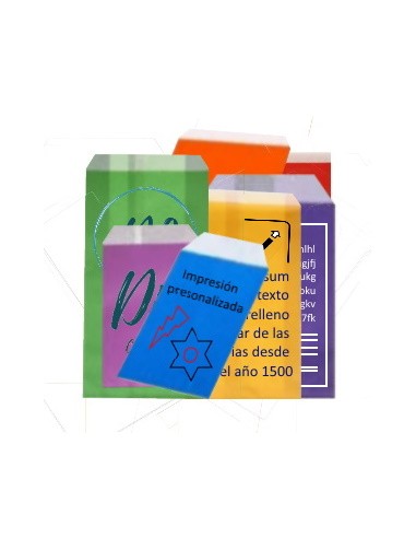 Sobres de Papel de Colores 16 X 27 + 2 Solapa +...