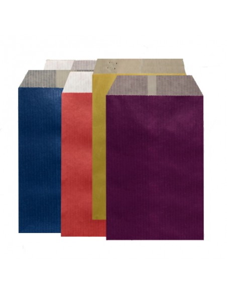 Sobres de Papel de Colores 17 x 21,5 + 2 Solapa, Interior Kraft Blanco