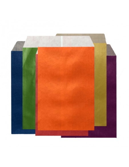 Sobres de Papel de Colores 19 X 32 + 2 Solapa + 6 Fuelle, Interior Kraft Blanco