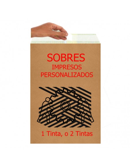 Sobres de Papel Regalo de 20 x 26 + 4 Solapa Adhesiva, (Impresos)