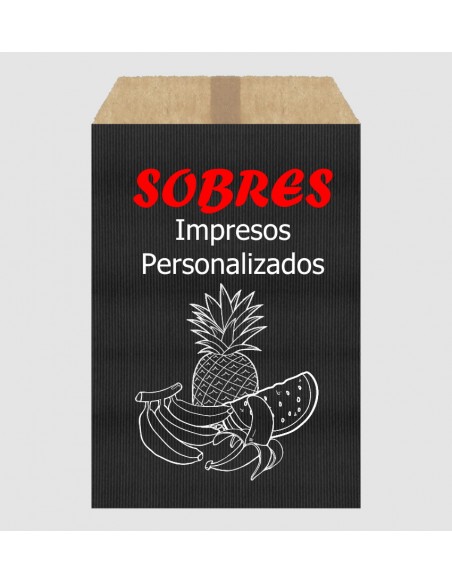 Sobres de Papel de Colores 10 x 15.5 + 2 Solapa, Interior Kraft Marrón (Impresos)