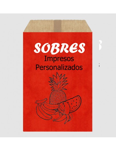 Sobres de Papel de Colores 13 x 17 + 2 Solapa, Interior Kraft Marrón (Impresos)