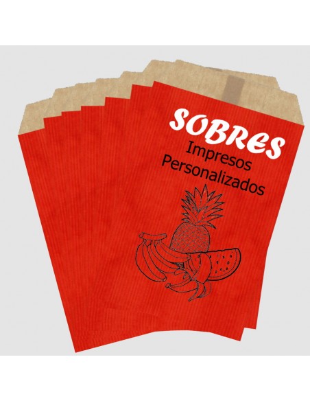 Sobres de Papel de Colores 13 x 17 + 2 Solapa, Interior Kraft Marrón (Impresos)