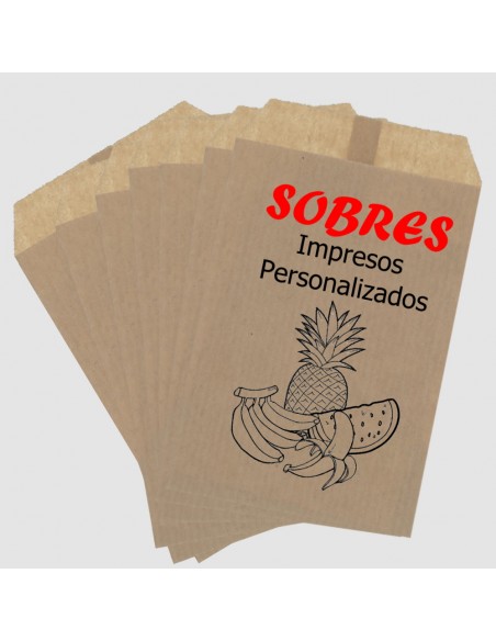 Sobres de Papel de Colores 17 x 21.5 + 2 Solapa, Interior Kraft Marrón (Impresos)