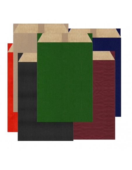 Sobres de Papel de Colores 19 X 32 +2 Solapa +6 Fuelle, Interior Kraft Marrón