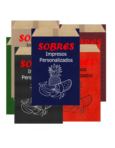 Sobres de Papel de Colores 12 X 21 +2 Solapa +5...