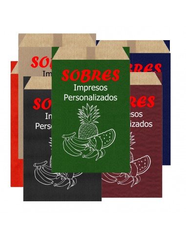 Sobres de Papel de Colores 12 X 21 +2 Solapa +5...
