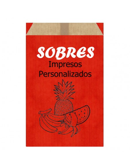 Sobres de Papel de Colores 16 X 27 +2 Solapa +5 Fuelle, Interior Kraft Marrón (Impresos)