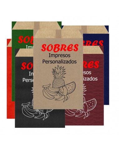 Sobres de Papel de Colores 16 X 27 +2 Solapa +5...