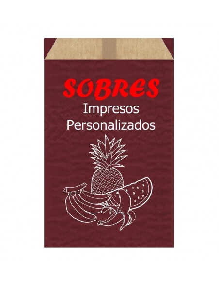 Sobres de Papel de Colores 30 X 47 +2 Solapa +8 Fuelle, Interior Kraft Marrón (Impresos)