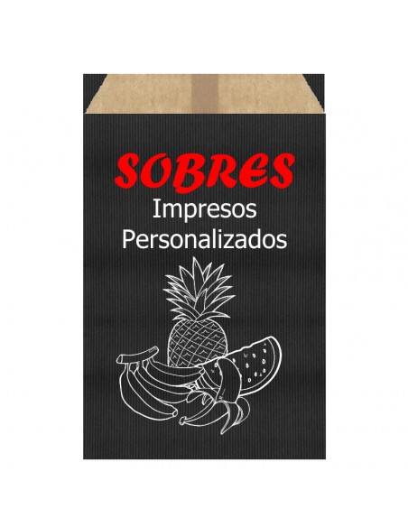 Sobres de Papel de Colores 30 X 47 +2 Solapa +8 Fuelle, Interior Kraft Marrón (Impresos)