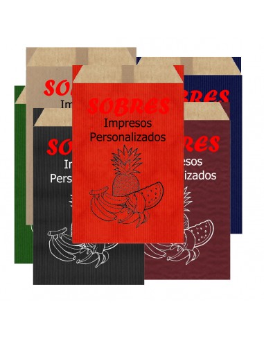 Sobres de Papel de Colores 30 X 47 +2 Solapa +8...