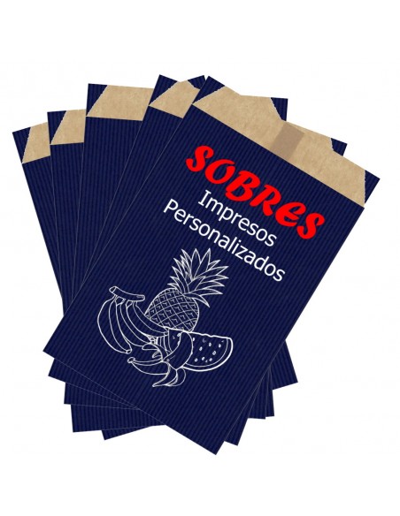 Sobres de Papel de Colores 30 X 47 +2 Solapa +8 Fuelle, Interior Kraft Marrón (Impresos)