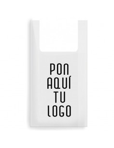Bolsa camiseta 70% Reciclada medida 35 x 40 PERSONALIZADA. 2