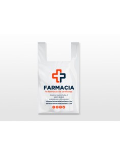 Bolsa camiseta 70% Reciclada medida 60 x 70 PERSONALIZADA.