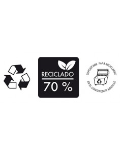 Bolsa Asa Troquelada 70% Reciclada medida 20 x 30... 2
