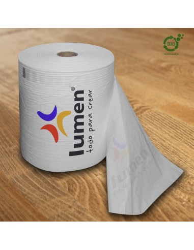 Bobina de Plastico 8 cms de ancho, PERSONALIZADA.