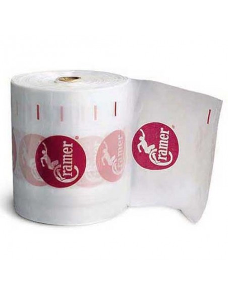 Bobina de Plástico 45 cms de ancho, PERSONALIZADA.
