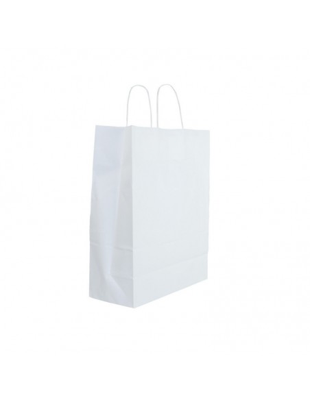 Bolsa de papel asa rizada de 32 + 12 x 28 STANDARD.