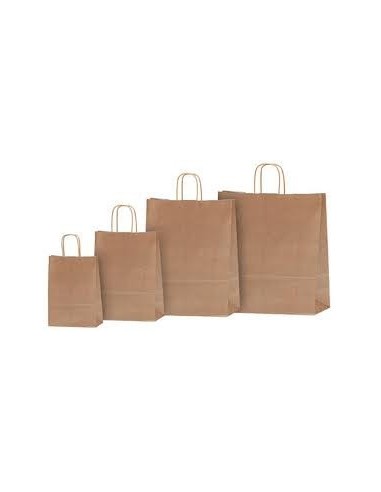 Bolsa de papel asa rizada 18 + 8 x 24