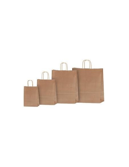 Bolsa de papel asa rizada 18 + 8 x 24