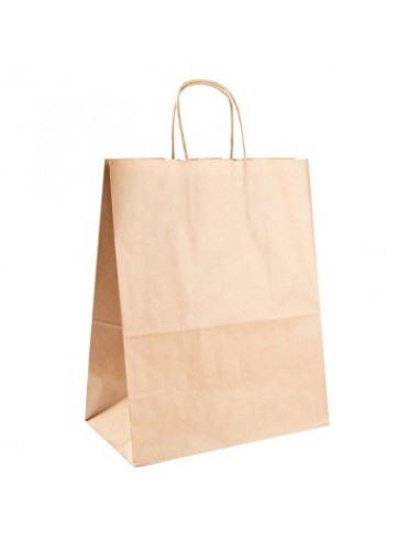 Bolsa de papel asa rizada de 32 + 11 x 41...