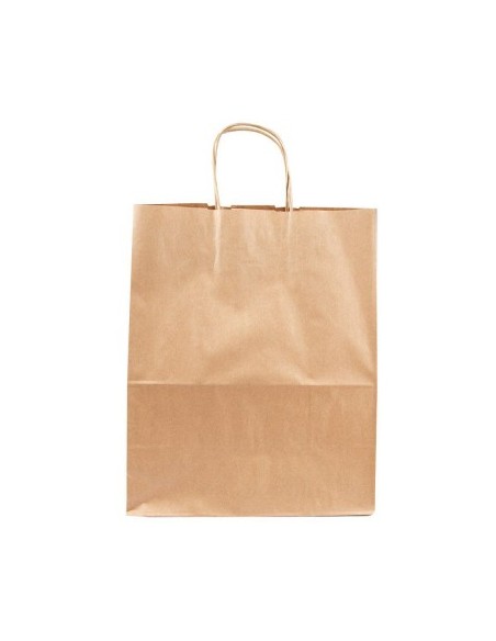 Bolsa de papel asa rizada de 32 + 11 x 41 STANDARD.