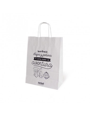 Bolsa de papel asa rizada de 28 + 12 x 36...