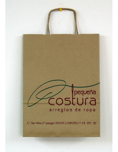Bolsa de papel asa rizada de 42 + 12 x 35...