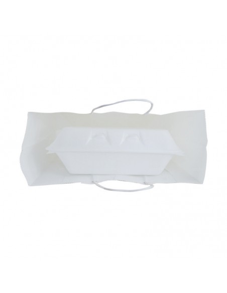 Bolsa de papel asa rizada de 32 + 20 x 32 STANDARD.