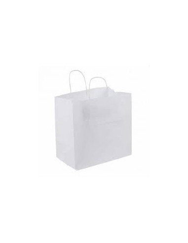 Bolsa de papel asa rizada de 32 + 20 x 32...