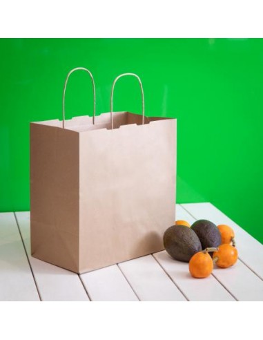 Bolsa de papel asa rizada de 36 + 16 x 43...