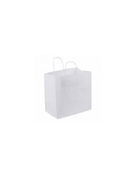 Bolsa de papel asa rizada de 36 + 16 x 43 PERSONALIZADA.