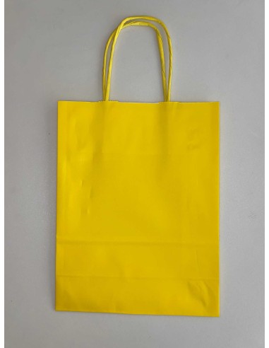 Bolsa de papel asa rizada de 24 + 11 x 32...
