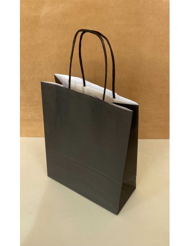 Bolsa de papel asa rizada de 24 + 11 x 32...