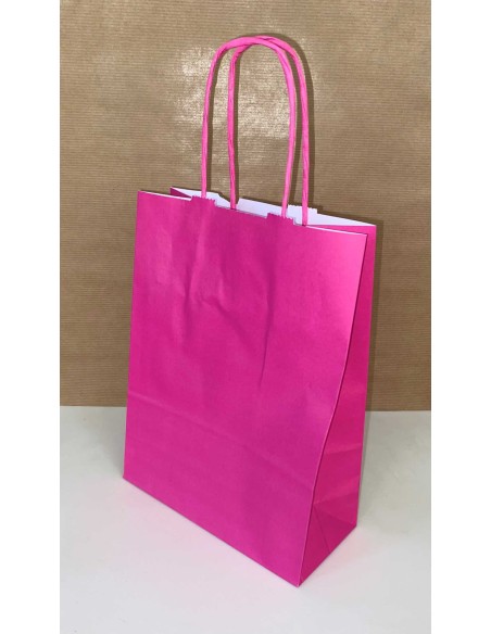 Bolsa de papel asa rizada de 24 + 11 x 32 STANDARD.