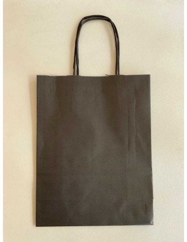 Bolsa de papel asa rizada de 18 + 8 x 24 STANDARD.