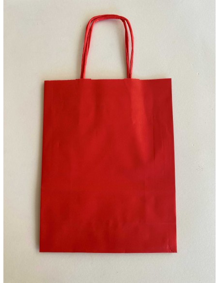 Bolsa de papel asa rizada de 18 + 8 x 24 STANDARD.