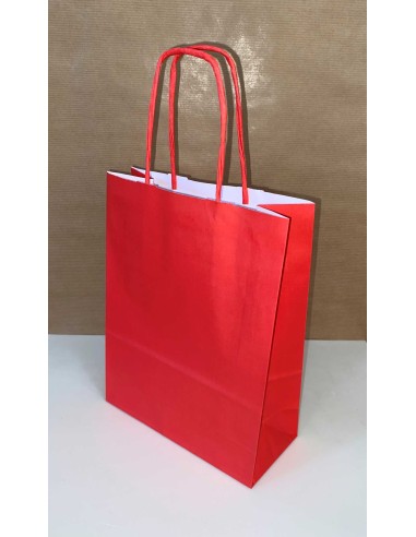 Bolsa de papel asa rizada de 32 + 11 x 41...