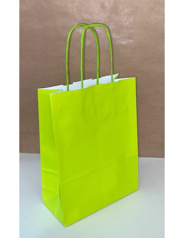 Bolsa de papel asa rizada de 32 + 11 x 41...