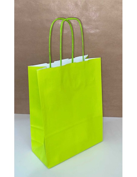 Bolsa de papel asa rizada de 42 + 16 x 49 STANDARD.