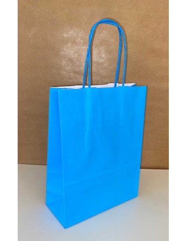 Bolsa de papel asa rizada de 28 + 11 x 32...