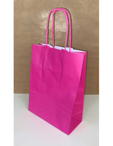 Bolsa de papel asa rizada de 28 + 11 x 32...
